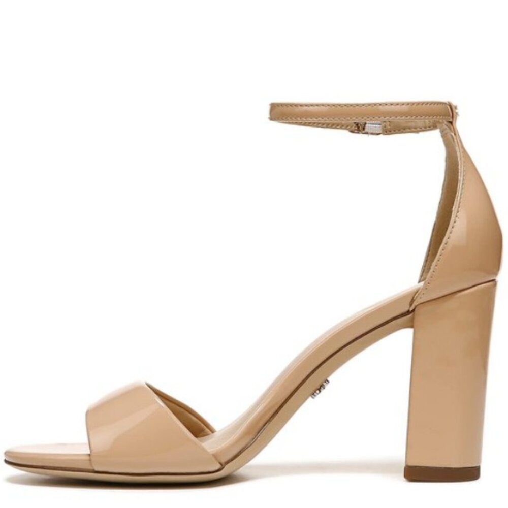 Sam Edelman Robyn Beige Blush Heeled Sandal Womens Size 9 Wide Like New